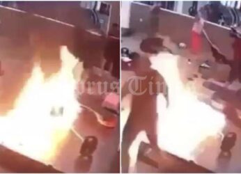 Σοκ: Άνδρας μπήκε σε γυμναστήριο, έβαλε φωτιά και έφυγε! (βίντεο)