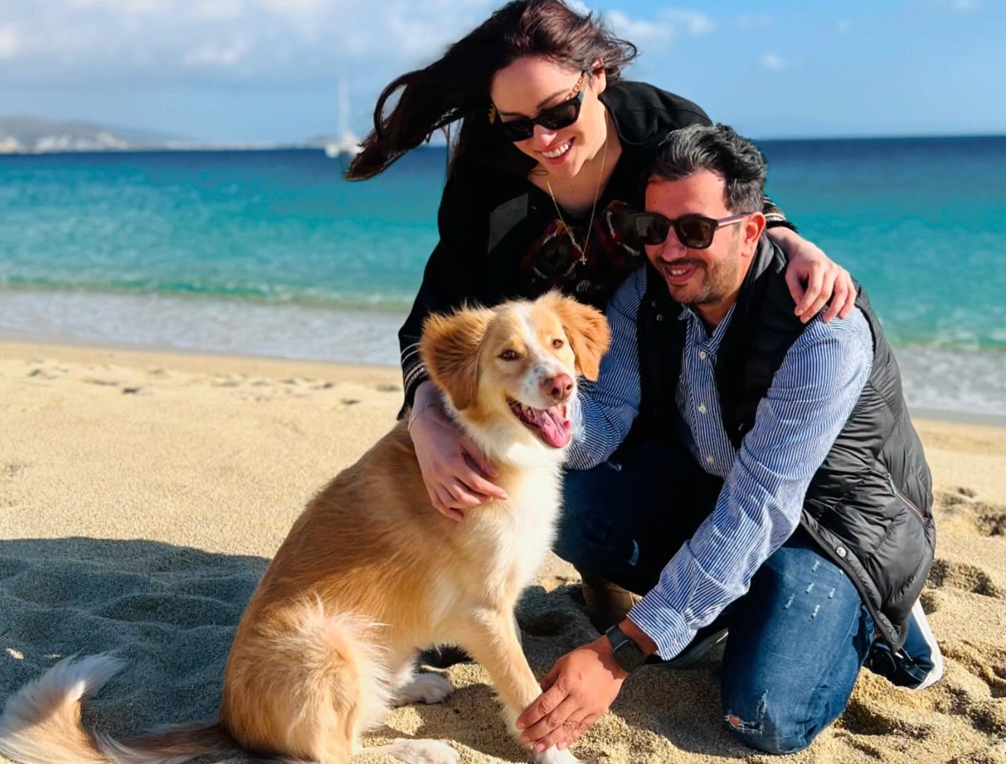 Μπάγια Αντωνοπούλου με το σκυλάκι της Μίδα στην τελευταία τους φωτογραφία