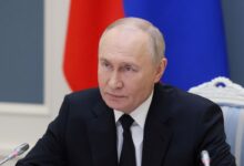 Ο Ρώσος πρόεδρος Βλαντιμίρ Πούτιν κατά τη διάρκεια ενημέρωσης για τις διαπραγματεύσεις σχετικά με το ουκρανικό ζήτημα