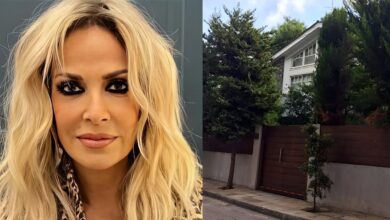 Η εντυπωσιακή πετρόχτιστη βίλα της Άννας Βίσση στην Εκάλη με την πισίνα και τον καταπράσινο κήπο