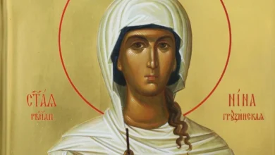 Η εικόνα της Αγίας Νίνας της Ισαποστόλου που τιμάται σήμερα 14 Ιανουαρίου από την Ορθόδοξη Εκκλησία