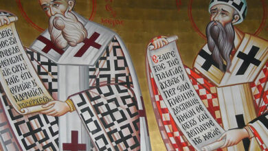 Η ιερή εικόνα των Αγίων Αθανασίου και Κυρίλλου Πατριαρχών Αλεξανδρείας