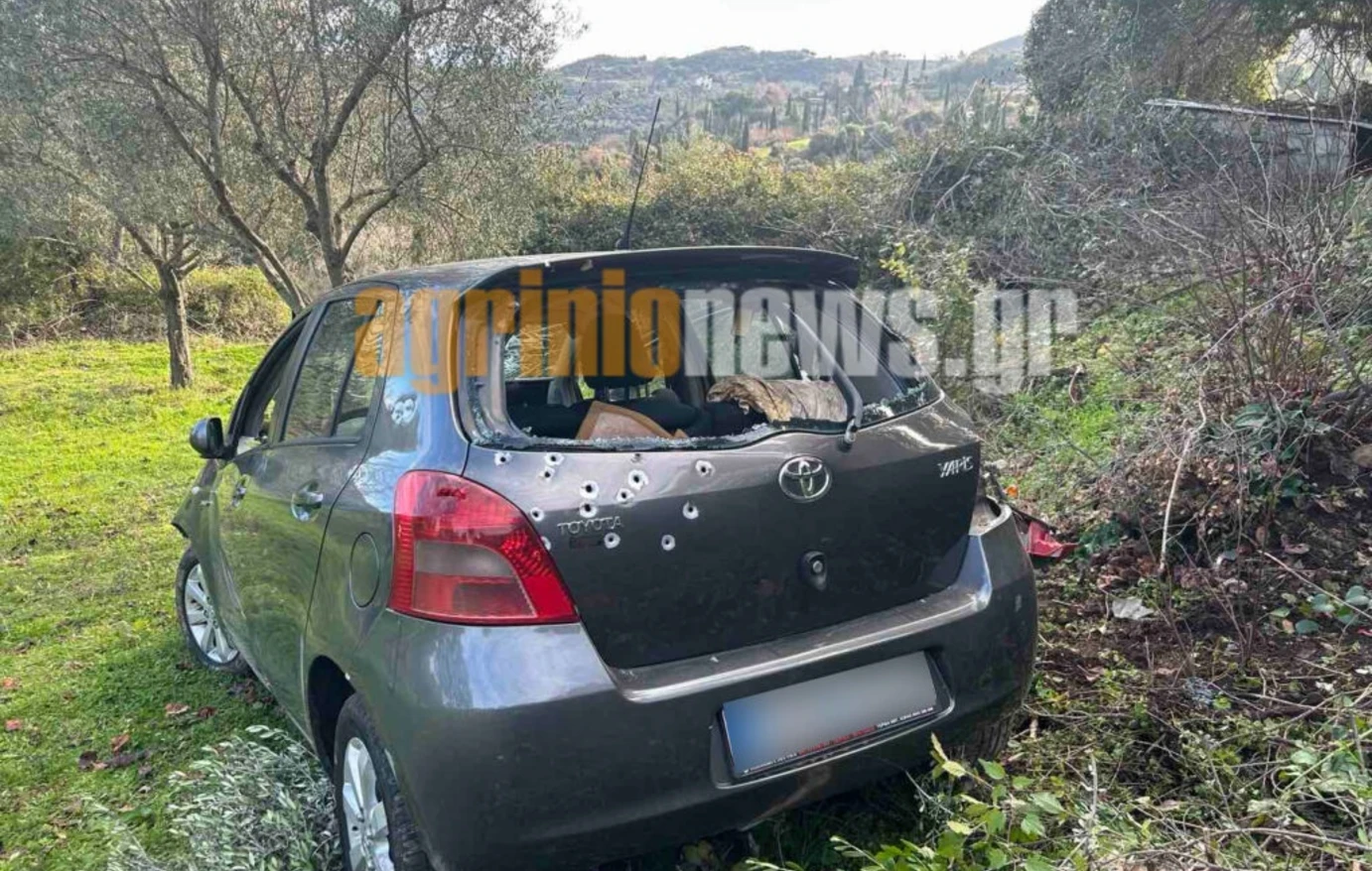 Το σημείο του εγκλήματος στην περιοχή Μακρυνεία Αγρινίου