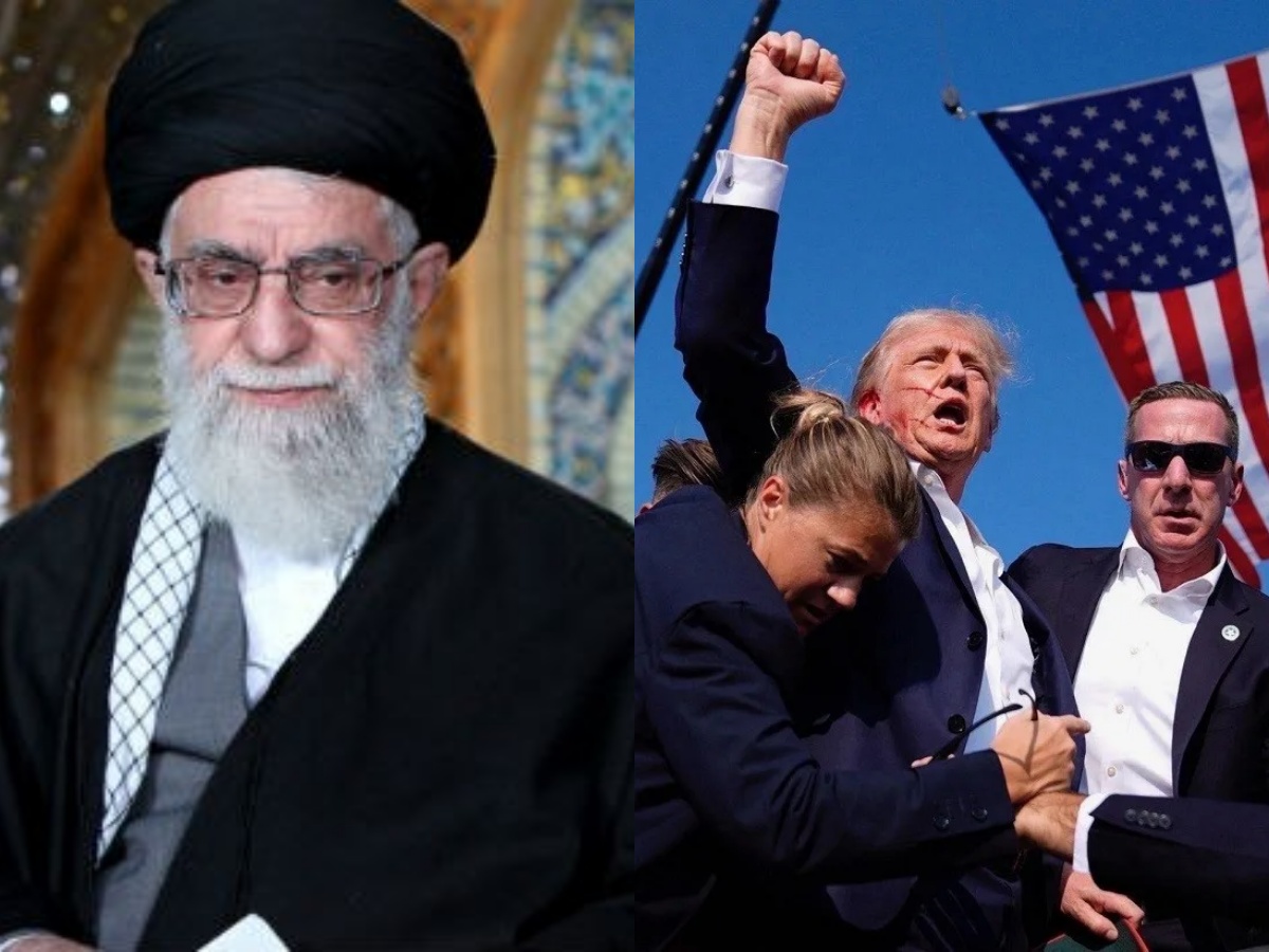 Στιγμιότυπο από την κρατική τηλεόραση του Ιράν με το απειλητικό μήνυμα κατά του Ντόναλντ Τραμπ