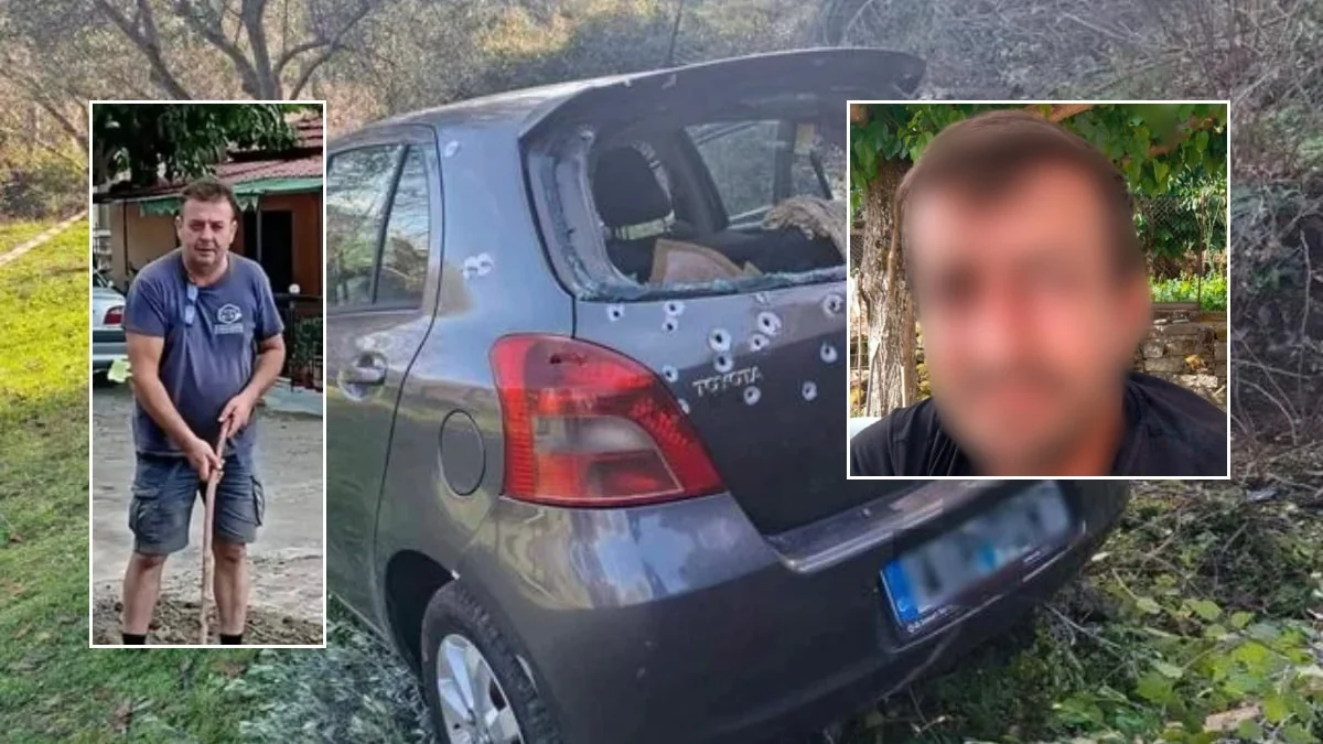 Αστυνομικές κορδέλες και περιπολικό σε αγροτική περιοχή της Αιτωλοακαρνανίας όπου σημειώθηκε το φονικό