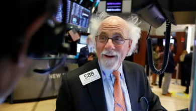 Ο χρηματιστής Πίτερ Τάκμαν γνωστός ως Αϊνστάιν της Wall Street, στο trading floor της Νέας Υόρκης