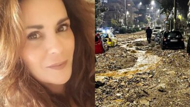 Δρόμος στη Γλυφάδα πλημμυρισμένος από ορμητικά νερά μετά την κακοκαιρία