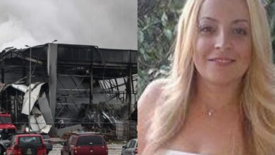 Ερείπια από το εργοστάσιο της Βιολάντα μετά τη φονική έκρηξη και φωτογραφία της αδικοχαμένης Έλενας