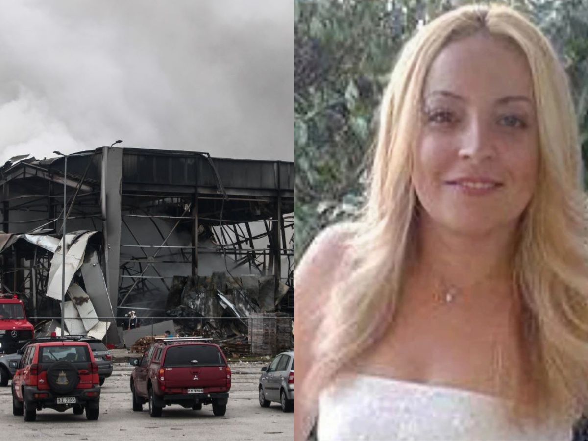 Ερείπια από το εργοστάσιο της Βιολάντα μετά τη φονική έκρηξη και φωτογραφία της αδικοχαμένης Έλενας