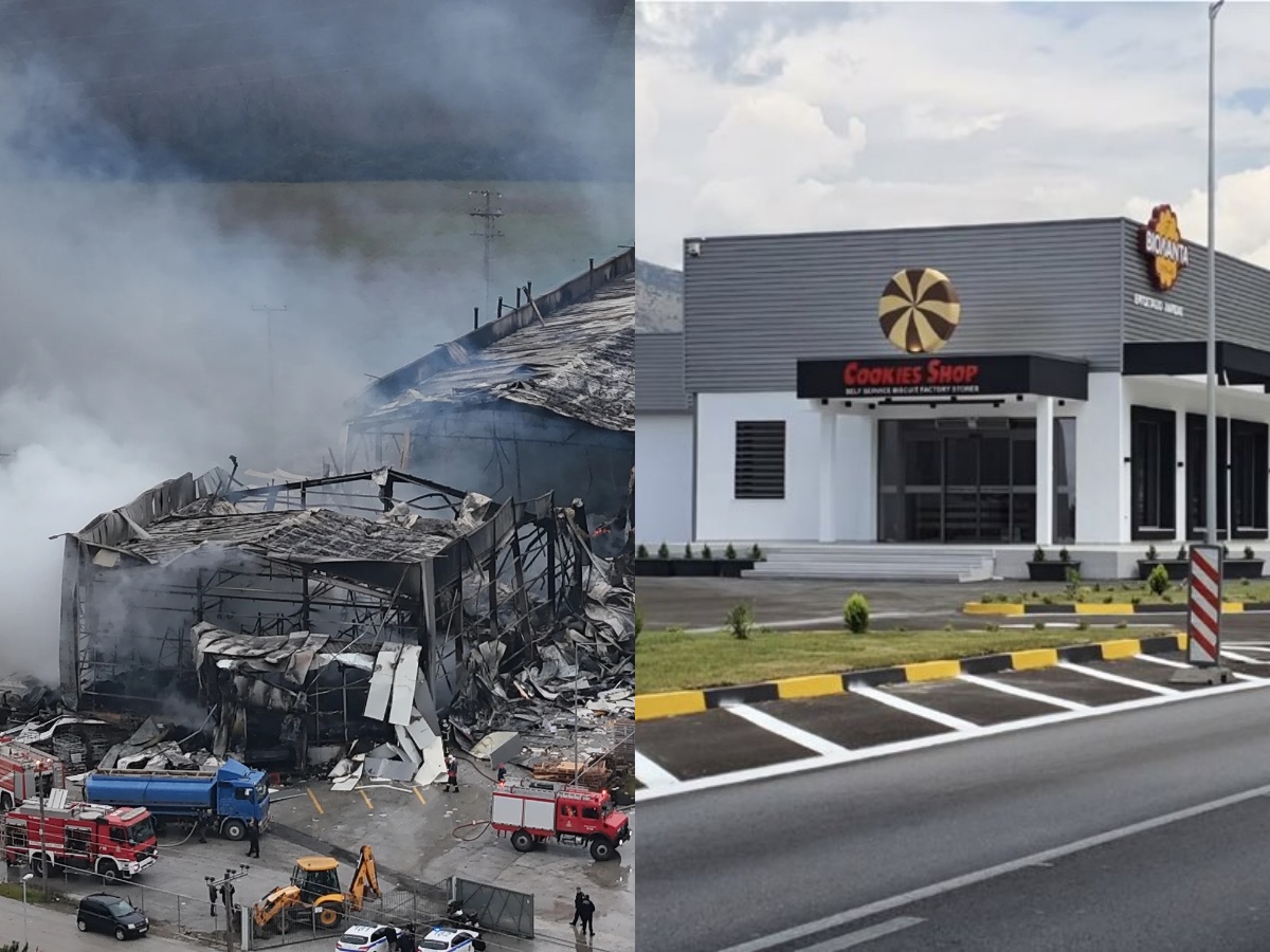 Το εργοστάσιο της Βιολάντα στα Τρίκαλα που επλήγη από τη φονική φωτιά