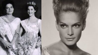 Η Πάρη Λεβέντη, Μις Ελληνίς 1959, σε φωτογραφία από την εποχή των καλλιστείων