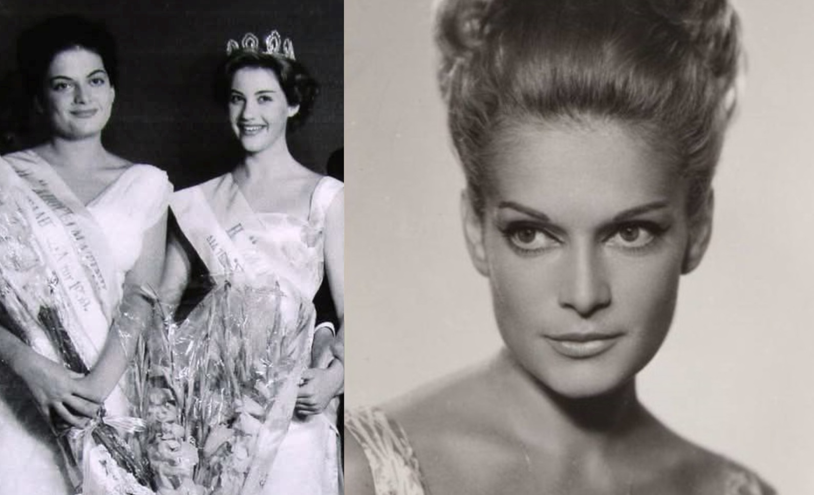 Η Πάρη Λεβέντη, Μις Ελληνίς 1959, σε φωτογραφία από την εποχή των καλλιστείων