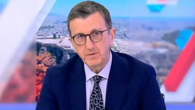 Ο Άρης Πορτοσάλτε στο πλατό της πρωινής εκπομπής του ΣΚΑΪ κατά τη διάρκεια της αποκάλυψής του