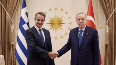 Ο Κυριάκος Μητσοτάκης και ο Ταγίπ Ερντογάν σε παλαιότερη χειραψία