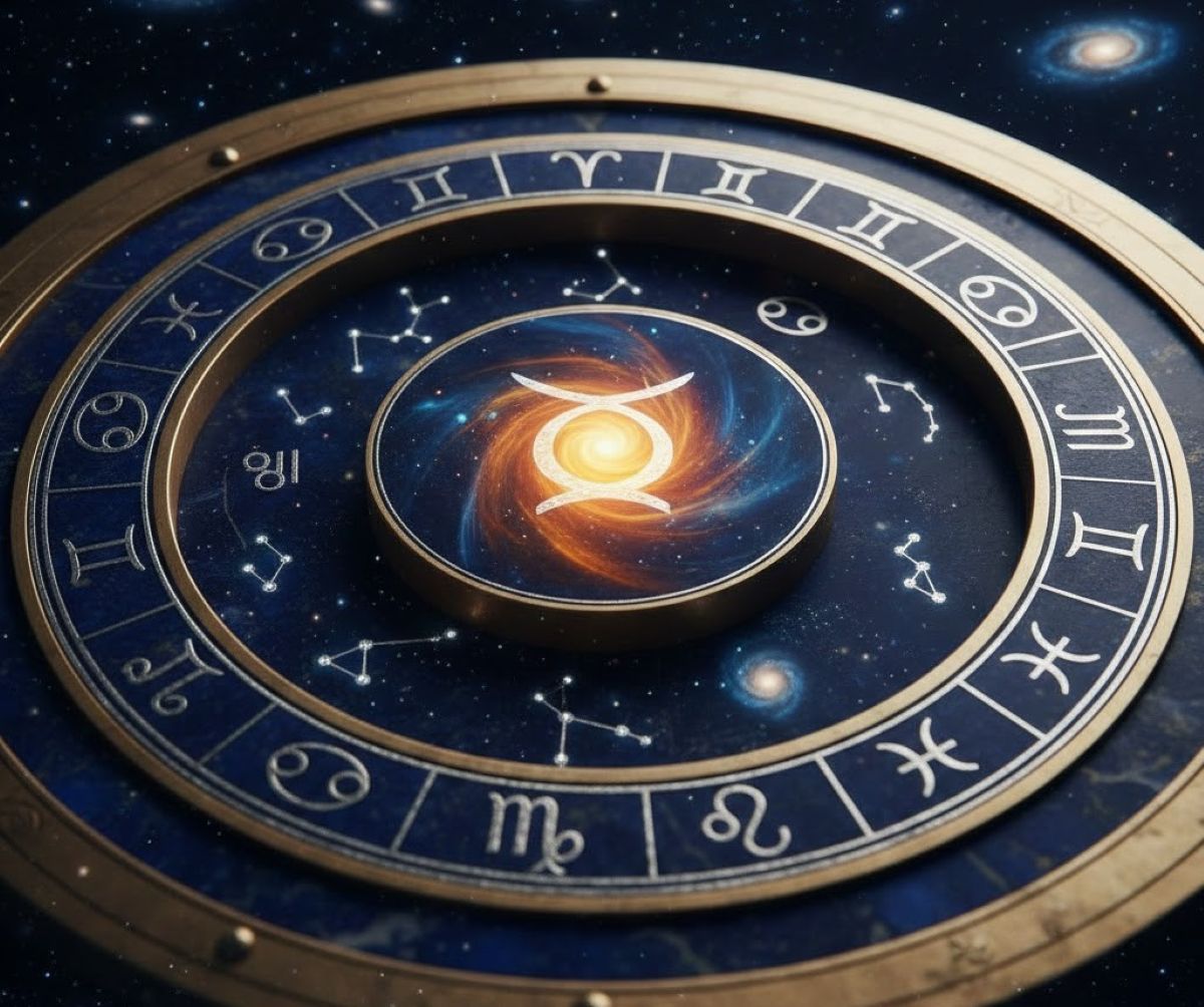 Τα σύμβολα των ζωδίων πάνω σε έναν αστρολογικό χάρτη με την ενέργεια του Δία
