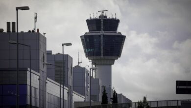 Το ραντάρ της ΥΠΑ στον λόφο Μερέντα για τον έλεγχο της εναέριας κυκλοφορίας στο αεροδρόμιο Ελευθέριος Βενιζέλος