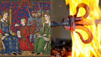 Αναπαράσταση του Βασιλιά Εδουάρδου Β΄ και της Βασίλισσας Ισαβέλλας σε μεσαιωνικό χειρόγραφο