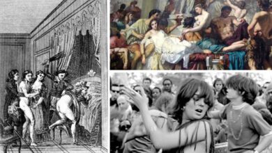 Αναπαράσταση των ρωμαϊκών Λουπερκάλια με τελετουργικά γονιμότητας που προηγήθηκαν της γιορτής του Αγίου Βαλεντίνου