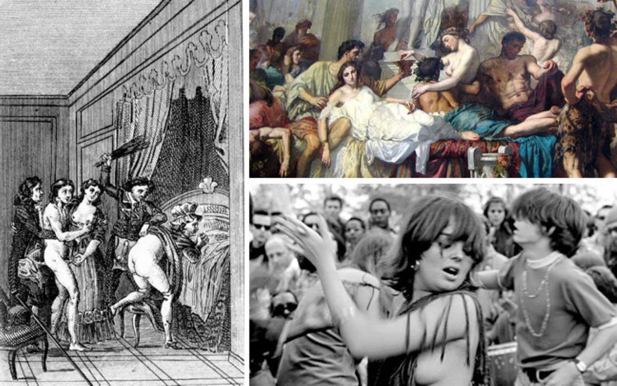 Αναπαράσταση των ρωμαϊκών Λουπερκάλια με τελετουργικά γονιμότητας που προηγήθηκαν της γιορτής του Αγίου Βαλεντίνου