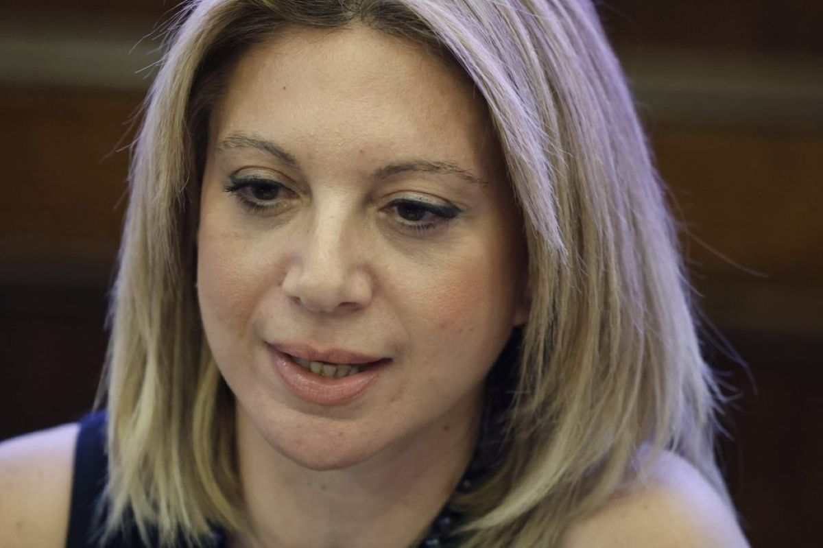 Η Μαρία Καρυστιανού σε ομιλία της για το έγκλημα των Τεμπών