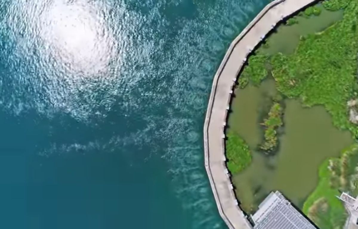 Η εντυπωσιακή υποθαλάσσια πηγή της Δίνης (Ανάβαλος) στο Κιβέρι Αργολίδας, όπου τεράστιες ποσότητες γλυκού νερού χύνονται στη θάλασσα