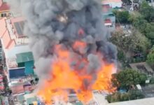 Μεγάλη πυρκαγιά σε κατοικημένη περιοχή στη Μανίλα των Φιλιππίνων