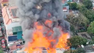 Μεγάλη πυρκαγιά σε κατοικημένη περιοχή στη Μανίλα των Φιλιππίνων