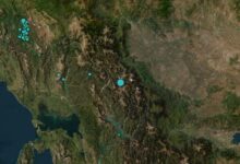 Χάρτης με το επίκεντρο του ισχυρού σεισμού 4,7 Ρίχτερ στην περιοχή της Καρδίτσας