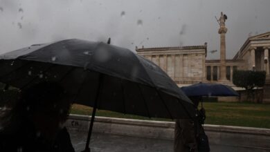 Ισχυρές βροχές και καταιγίδες στην Ελλάδα λόγω της κακοκαιρίας Deborah