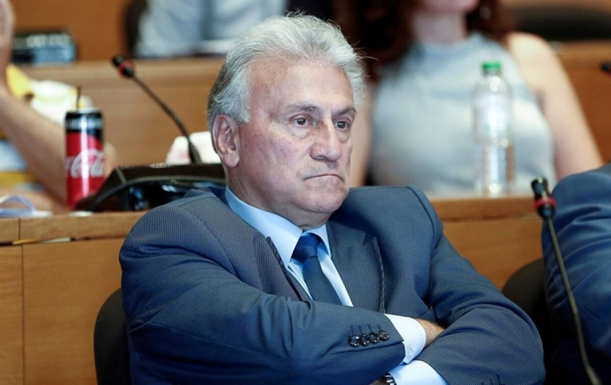Ο Παναγιώτης Ψωμιάδης στο δικαστήριο κατά την ανακοίνωση της ποινής για τα 45άρια