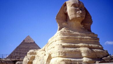 Η Μεγάλη Σφίγγα της Γκίζας στην Αίγυπτο και το σημείο όπου εικάζεται ότι βρίσκεται η δίδυμη Σφίγγα