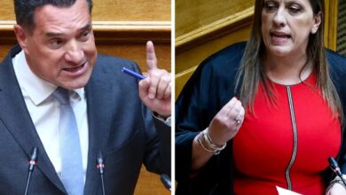 Έντονη λογομαχία στη Βουλή μεταξύ του Άδωνι Γεωργιάδη και της Ζωής Κωνσταντοπούλου στα έδρανα