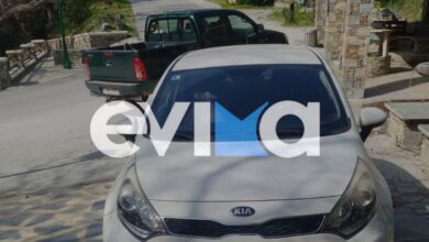 Το λευκό αυτοκίνητο KIA RIO του 46χρονου που εξαφανίστηκε από τις Αχαρνές και βρέθηκε στην Κάρυστο