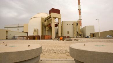 Εξωτερική άποψη του πυρηνικού σταθμού Μπουσέρ στο Ιράν υπό το πρίσμα της πρόσφατης επίθεσης