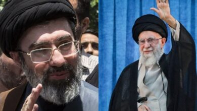 Πορτρέτο του Μοτζταμπά Χαμενεΐ, του νέου Ανώτατου Ηγέτη του Ιράν, μετά την εκλογή του από τη Συνέλευση των Ειδικών