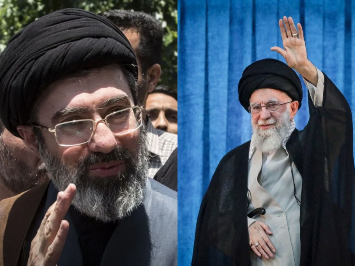 Πορτρέτο του Μοτζταμπά Χαμενεΐ, του νέου Ανώτατου Ηγέτη του Ιράν, μετά την εκλογή του από τη Συνέλευση των Ειδικών