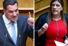 Έντονη λογομαχία στη Βουλή μεταξύ του Άδωνι Γεωργιάδη και της Ζωής Κωνσταντοπούλου στα έδρανα