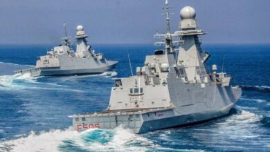 Ιταλική φρεγάτα και ναρκαλιευτικά σε αποστολή στην ανοιχτή θάλασσα για την ασφάλεια των πλοίων