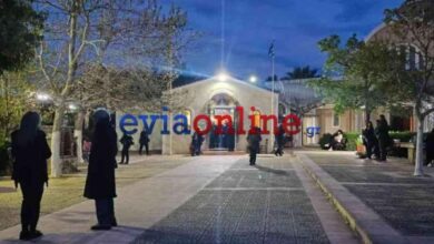 Ο ναός της Παναγίας Παραβουνιώτισσας στην Ερέτρια όπου κατέρρευσε ο ιερέας