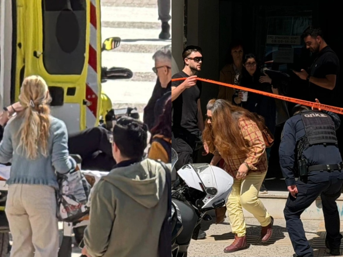 Αστυνομικές δυνάμεις έξω από το κτίριο του ΕΦΚΑ στον Κεραμεικό μετά τους πυροβολισμούς