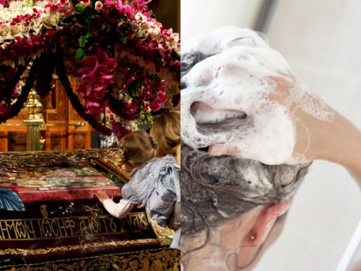 Κατανυκτική ατμόσφαιρα Μεγάλης Παρασκευής με κεριά και αναφορά στα λαϊκά έθιμα για το λούσιμο και τις δουλειές