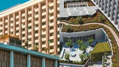 Η εντυπωσιακή πρόσοψη του νέου ξενοδοχείου Conrad Athens The Ilisian στη λεωφόρο Βασιλίσσης Σοφίας