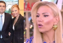 Η δημοσιογράφος Τίνα Μεσσαροπούλου στο πλατό της εκπομπής Happy Day