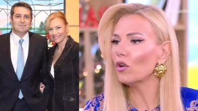 Η δημοσιογράφος Τίνα Μεσσαροπούλου στο πλατό της εκπομπής Happy Day