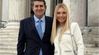 Η Τίνα Μεσσαροπούλου και ο σύζυγός της Γιώργος Μυλωνάκης σε κοινή τους εμφάνιση