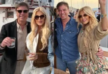 Η Μαρίνα Σταυράκη χαμογελαστή στο αεροδρόμιο μαζί με τον σύντροφό της Bulent Ozkan Tunca