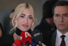 Η Ιωάννα Τούνη σε στιγμιότυπο από τα social media μετά την περιπέτεια με τη σύλληψή της