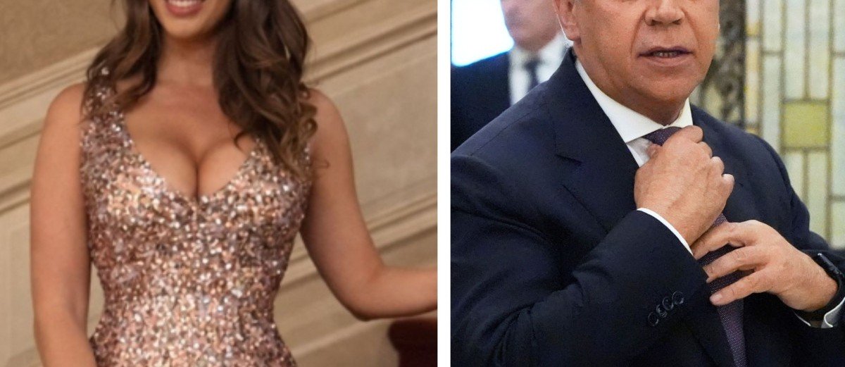 Η Ιταλίδα δημοσιογράφος Κλαούντια Κόντε και ο Υπουργός Εσωτερικών Ματέο Πιαντεντόζι σε σύνθεση για το πολιτικό σκάνδαλο στην Ιταλία