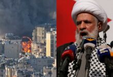 Καπνοί στη Βηρυτό μετά την ισραηλινή επιδρομή όπου σκοτώθηκε ο Ναΐμ Κασέμ