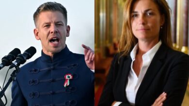 Ο Πρωθυπουργός της Ουγγαρίας Πέτερ Μάγιαρ και η πρώην σύζυγός του Βάργκα Γιούντιτ σε πολιτική αντιπαράθεση
